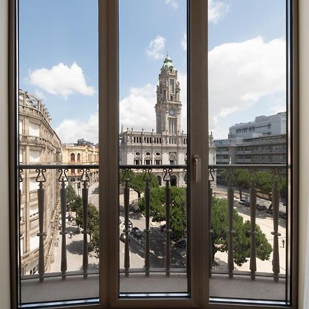 Eurostars Aliados Hotel Porto Bagian luar foto View from the hotel