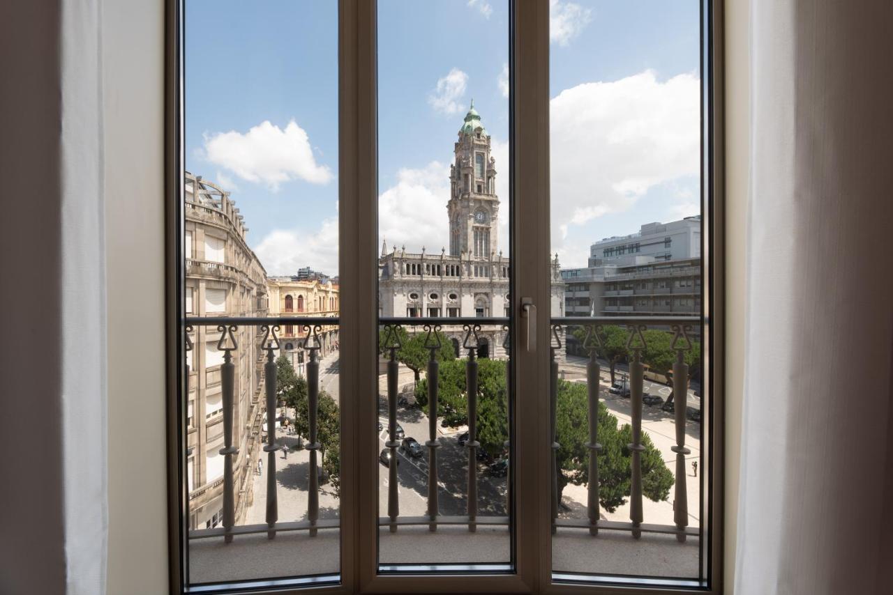 Eurostars Aliados Hotel Porto Bagian luar foto View from the hotel