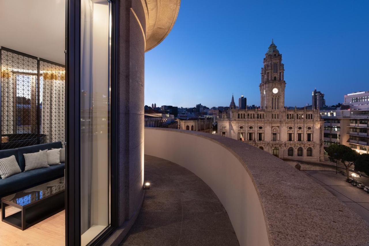 Eurostars Aliados Hotel Porto Bagian luar foto The view from the hotel